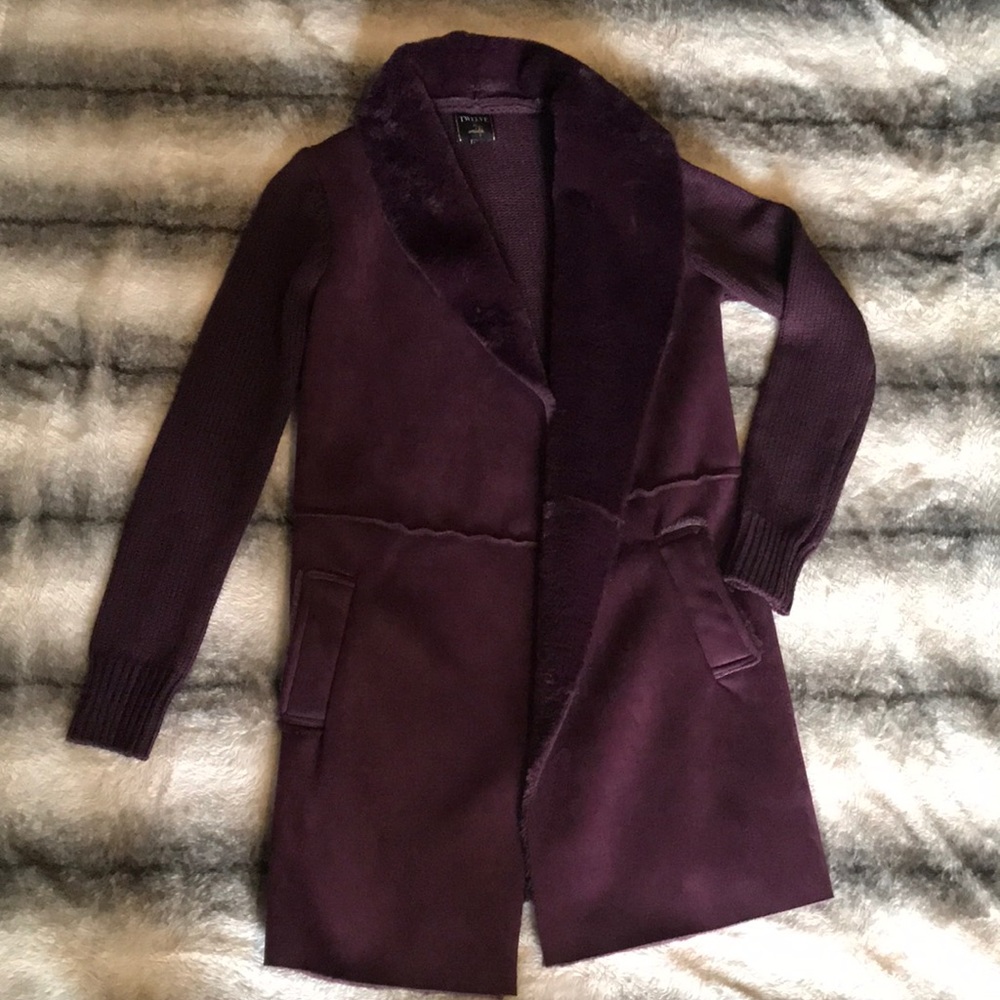 Fashion Nova Maroon Fuzzy Sweater